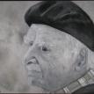 Man in beret,  Oil 16" x 20"