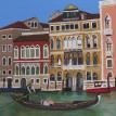 Gondola Ride, Venice, Acrylic 24 x 36